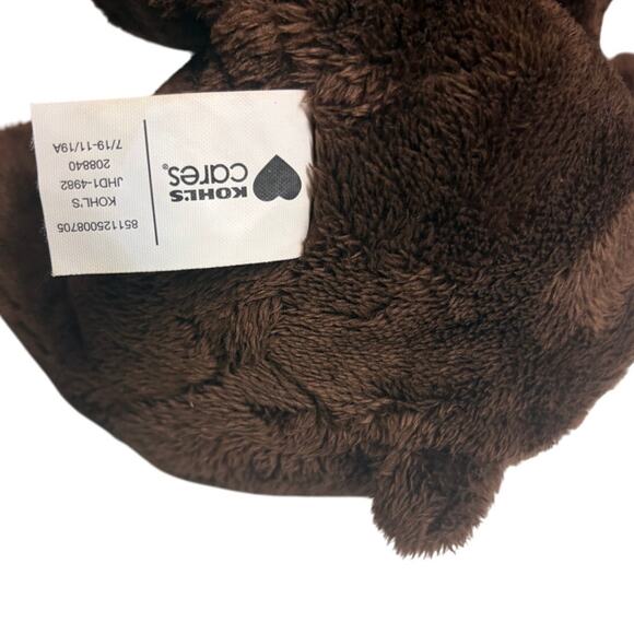 Kohls Grizzly Bear Plush Stuffed Animal Brown Cute Sitting Perfect Day Story - Picture 5 of 6